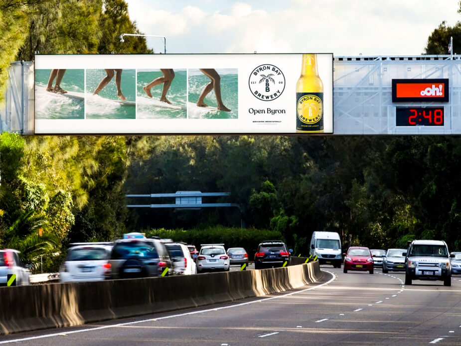 Byron Bay Brewery OOH Design Sydney